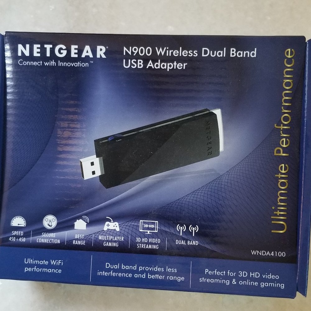 Netgear N900 WiFi Dual Band USB Adapter WNDA4100